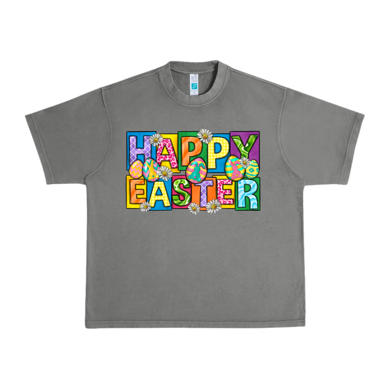 Happy Easter With Eggs Urban Heavy Tee by Neo Western | Teevron