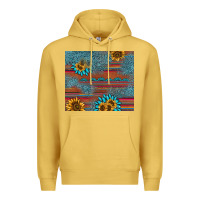Antique Gold sunflower gemstone serape tumbler Premium Hoodie - AdoDesignShop