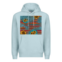 Blue Mist sunflower gemstone serape tumbler Premium Hoodie - AdoDesignShop