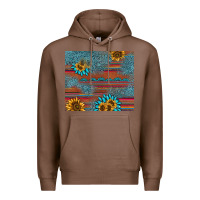 Chestnut sunflower gemstone serape tumbler Premium Hoodie - AdoDesignShop