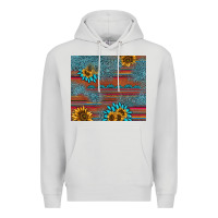 Dove Grey sunflower gemstone serape tumbler Premium Hoodie - AdoDesignShop