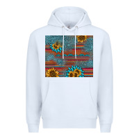 White sunflower gemstone serape tumbler Premium Hoodie - AdoDesignShop