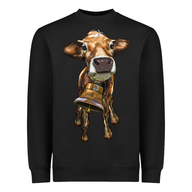 Heifer Cow With Cow Bell Heavyweight Sweatshirt by RanaPortraitStore | Teevron