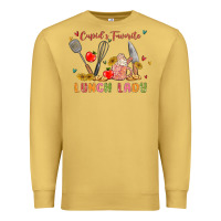 Antique Gold cupids favorite lunch lady Premium Sweatshirt - MaliasSmallBusiness