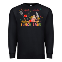 Black cupids favorite lunch lady Premium Sweatshirt - MaliasSmallBusiness