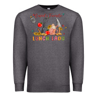 Charcoal Heather cupids favorite lunch lady Premium Sweatshirt - MaliasSmallBusiness