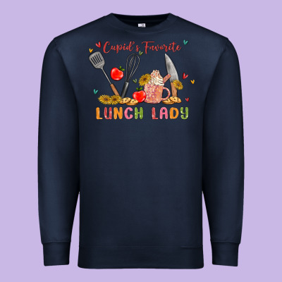 Cupids Favorite Lunch Lady Premium Sweatshirt Designed By Maliassmallbusiness