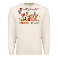 Sandshell cupids favorite lunch lady Premium Sweatshirt - MaliasSmallBusiness