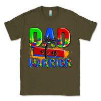 Army Green dad of a warrior Classic Tee - AdoDesignShop