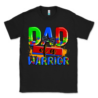 Black dad of a warrior Classic Tee - AdoDesignShop