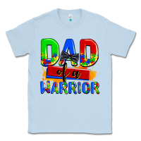 Dusty Blue dad of a warrior Classic Tee - AdoDesignShop