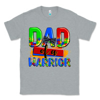 Heather Grey dad of a warrior Classic Tee - AdoDesignShop