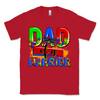 Red dad of a warrior Classic Tee - AdoDesignShop