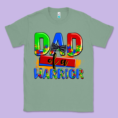 Dad Of A Warrior Classic Tee Designed By Adodesignshop