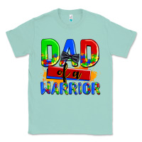 Seafoam dad of a warrior Classic Tee - AdoDesignShop