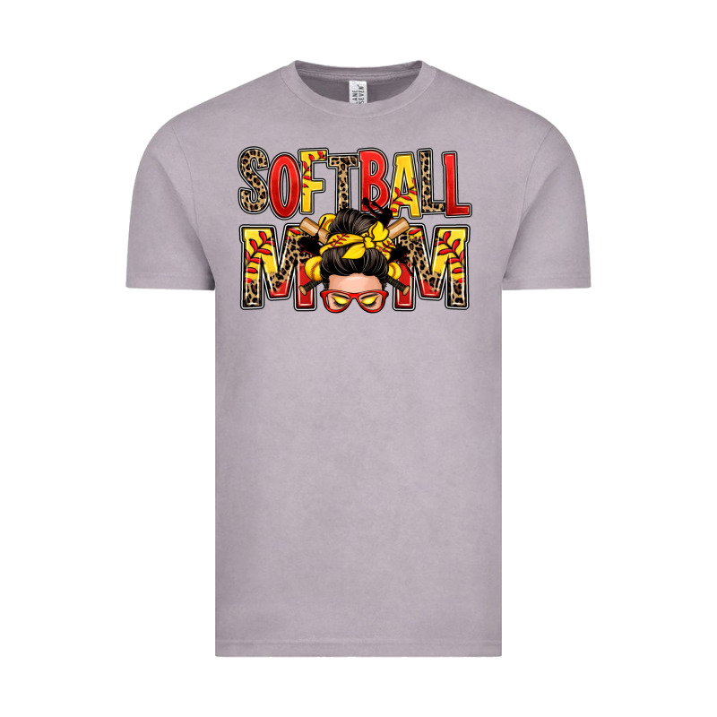 Softball Mom Messy Bun Vintage Tee by Zillion Design Studio | Teevron