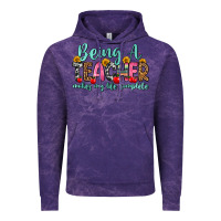 Cloud Purple being a teacher makes my life complete Vintage Hoodie - Zillion Design Studio