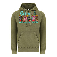 Vintage Olive being a teacher makes my life complete Vintage Hoodie - Zillion Design Studio
