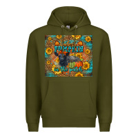 Army Green Fall Cutest Pumpkin In The Patch Cute Cow Tumbler Premium Hoodie - LillyAllenDesigns
