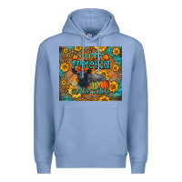 Colony Blue Fall Cutest Pumpkin In The Patch Cute Cow Tumbler Premium Hoodie - LillyAllenDesigns