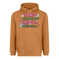 Meerkat retired library kid present bookish girlie Heavyweight Hoodie - MaliasSmallBusiness