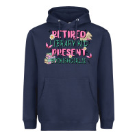 Retired Library Kid Present Bookish Girlie Heavyweight Hoodie | Teevron
