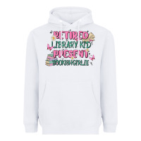 White retired library kid present bookish girlie Heavyweight Hoodie - MaliasSmallBusiness
