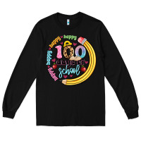 Black happy 100 days of school Long Sleeve Tee - Artiststas