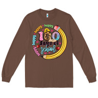 Chestnut happy 100 days of school Long Sleeve Tee - Artiststas
