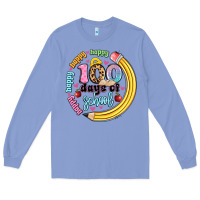 Colony Blue happy 100 days of school Long Sleeve Tee - Artiststas