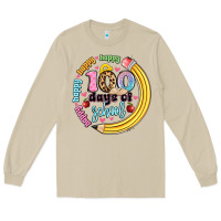 Mushroom happy 100 days of school Long Sleeve Tee - Artiststas