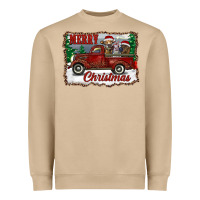 Mushroom christmas truck with cows Heavyweight Sweatshirt - RanaPortraitStore