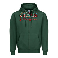 Sports Green jesus is the reason Zipper Hoodie - AdoDesignShop