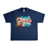 Navy Happy Easter Day rodeo Easter Day Urban Heavy Tee - CowGirlArtShop