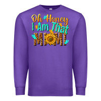 Purple oh honey i am that mimi nca Premium Sweatshirt - NancyCooperArtShop