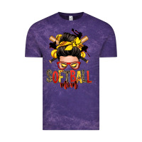 Cloud Purple softball mom messy bun Vintage Tee - Zillion Design Studio