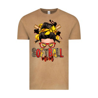 Vintage Camel softball mom messy bun Vintage Tee - Zillion Design Studio