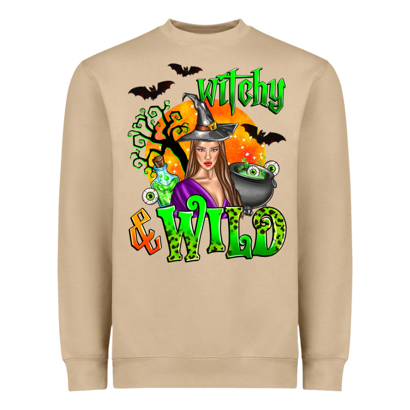 Witchy And Wild Heavyweight Sweatshirt by Zillion Design Studio | Teevron
