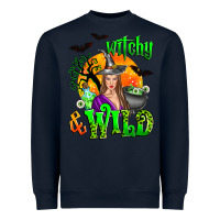 Navy witchy and wild Heavyweight Sweatshirt - Zillion Design Studio