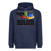 Navy master builder Heavyweight Hoodie - MaliasSmallBusiness