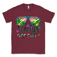 Burgundy teacher off duty Classic Tee - Artiststas