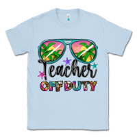 Dusty Blue teacher off duty Classic Tee - Artiststas