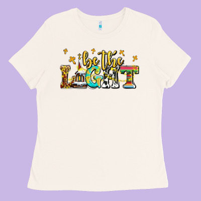 Be The Light Ladies Tee Designed By Adodesignshop