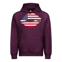 Mauve Wine American lip Urban Hoodie - Bettercallsaul