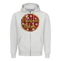 Dove Grey christmas vibes Zipper Hoodie - AdoDesignShop