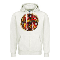 Oatmeal Heather christmas vibes Zipper Hoodie - AdoDesignShop
