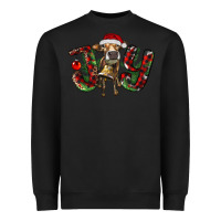 Black christmas joy with heifer Heavyweight Sweatshirt - RanaPortraitStore