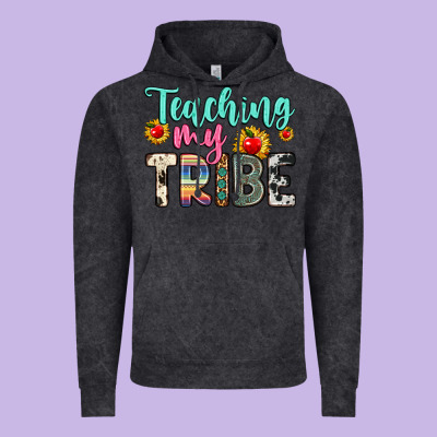 Teaching My Tribe Vintage Hoodie Designed By Zillion Design Studio