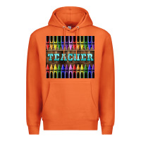 Carrot Teacher Crayons Tumbler Premium Hoodie - LillyAllenDesigns