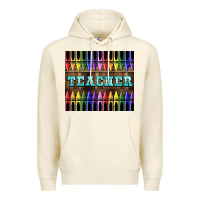 Sandshell Teacher Crayons Tumbler Premium Hoodie - LillyAllenDesigns